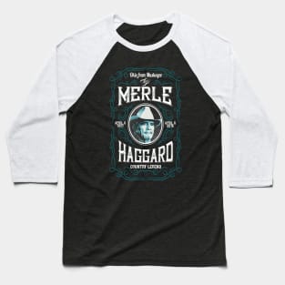 Merle Haggard Design Baseball T-Shirt